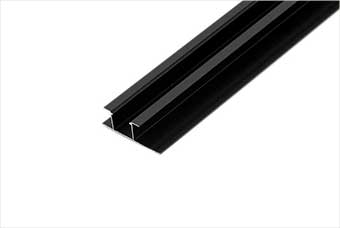 新余航空纤维墙咔铝合金带灯中条（哑黑氧化）