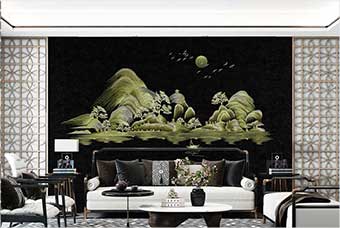 新余森佰汇航空纤维墙咔(湖光山色)